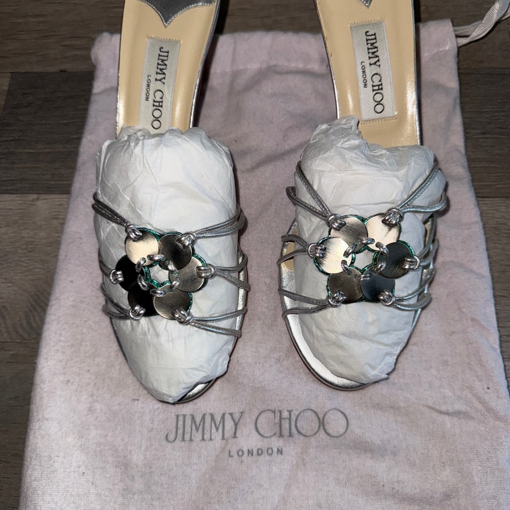 Jimmy Choo Silver Women's Shoes NWOT